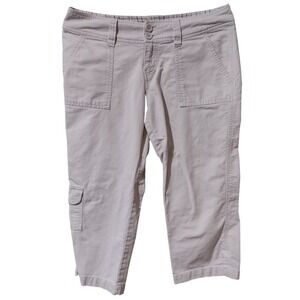 Aeropostale Capris Women's Size  5/6 Casual Pants Leg Pocket 20 Inch Inseam Tan
